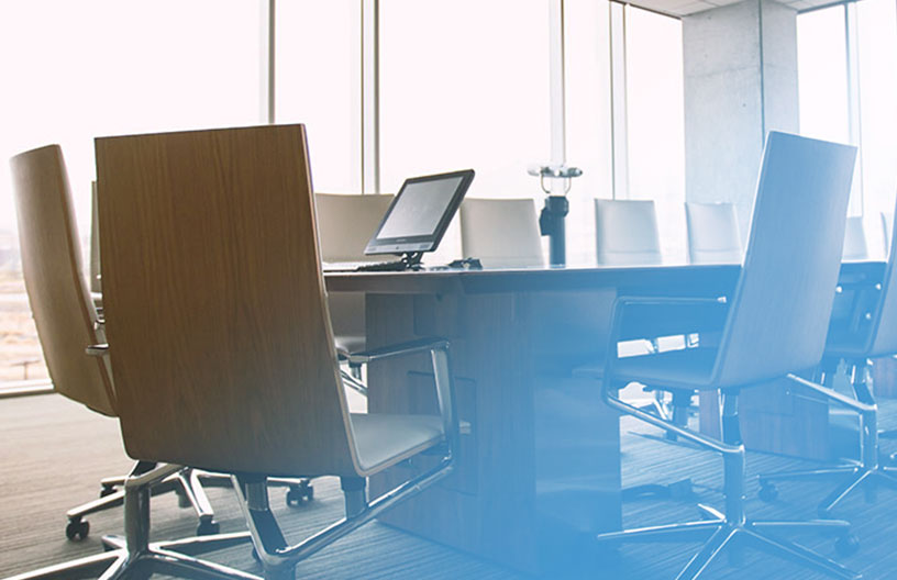 Image of an empty boardroom, representing how Mier Recruitment can help you fill positions with the best employees